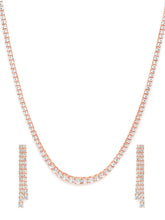 Opulent CZ Necklace & Earring Duo