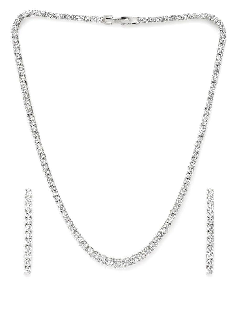 Infinite Sparkle Necklace and Earrings