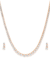 Delicate CZ Necklace Set with Style