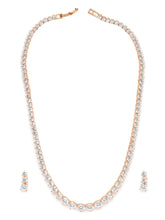 Delicate CZ Necklace Set with Style