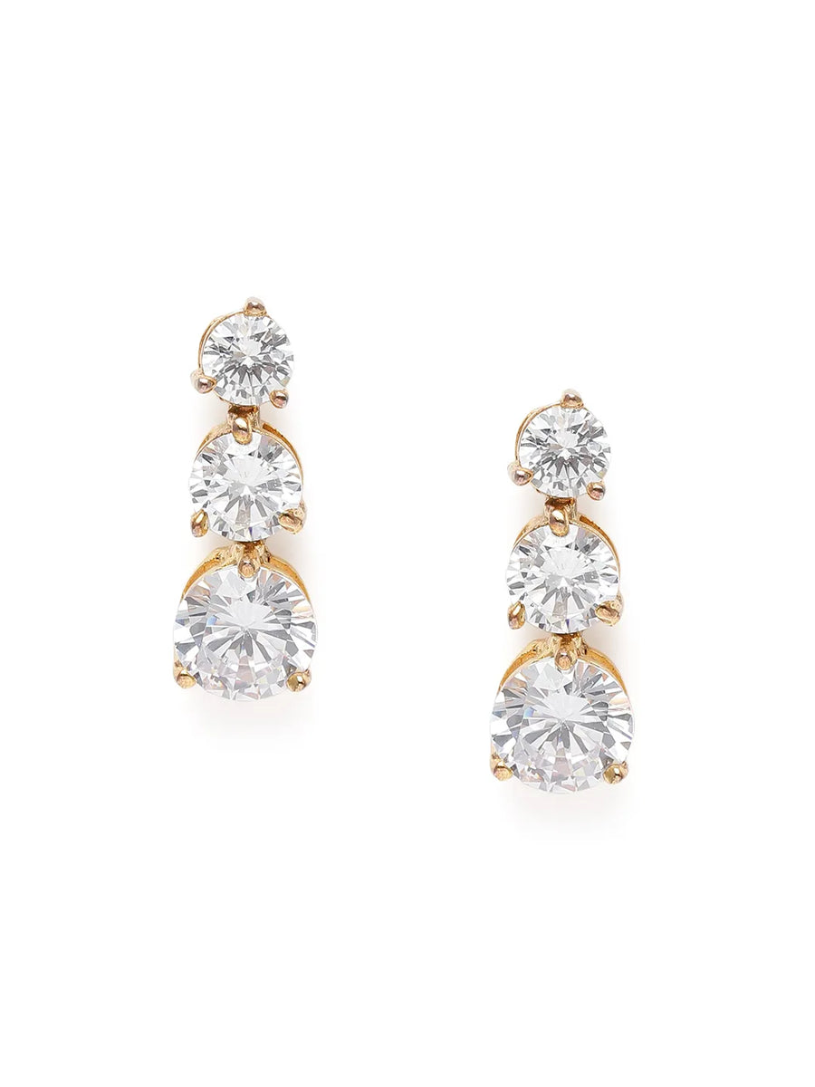 Classic Round Crystal Cut Necklace Set