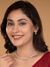 Classic Round Crystal Cut Necklace Set