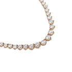 Classic Round Crystal Cut Necklace Set