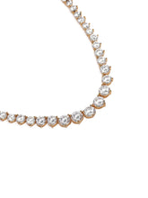 Classic Round Crystal Cut Necklace Set