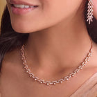 Peora Luxe Trail Rose Gold Necklace Set