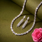 Peora Luxe Trail Silver Necklace Set