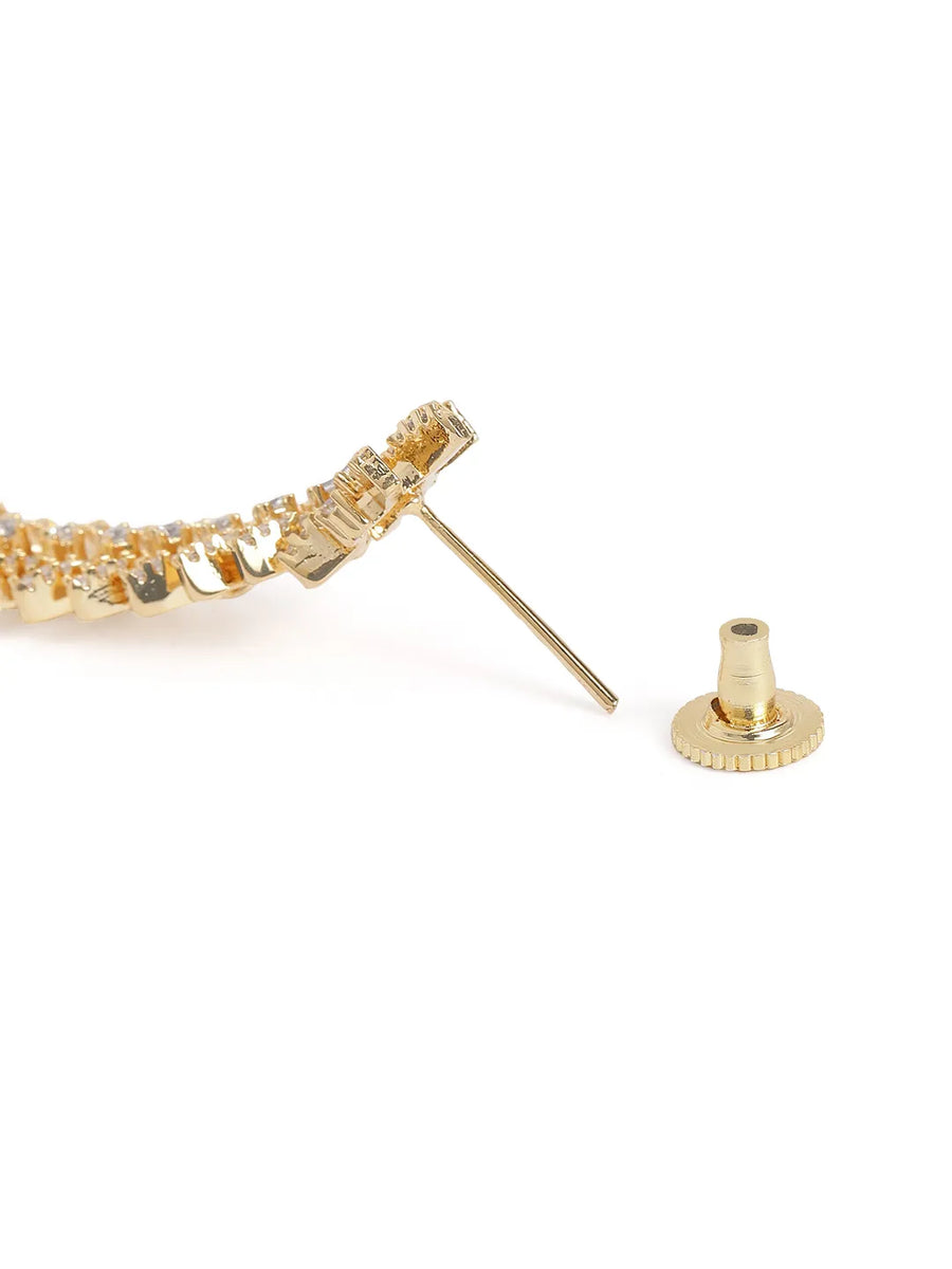 Elegant Teardrop Necklace & Earring Set - Rani Pink