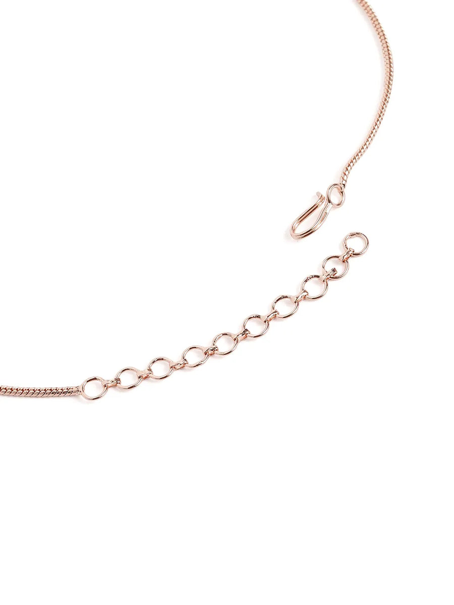 CZ Crystal Linked Oval Necklace Set - Green