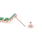 Graceful Shine Necklace Ensemble - Rose Gold - Green