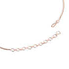 Elegant CZ Wave Necklace Earrings Set - Rani Pink