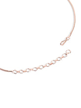 Elegant CZ Wave Necklace Earrings Set - Rani Pink