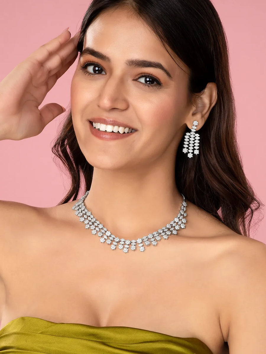 Charming Twinkle Necklace & Earrings Set