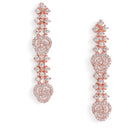 Blush Bloom Twirl CZ Necklace Set - Rose Gold