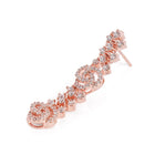 Blush Bloom Twirl CZ Necklace Set - Rose Gold