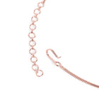 Blush Bloom Twirl CZ Necklace Set - Rose Gold