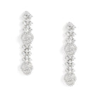 Blush Bloom Twirl CZ Necklace Set - Silver