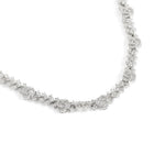 Blush Bloom Twirl CZ Necklace Set - Silver