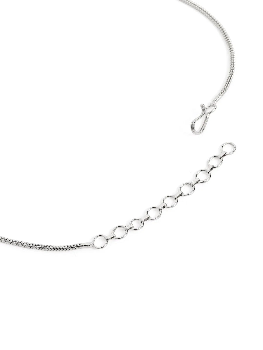 Blush Bloom Twirl CZ Necklace Set