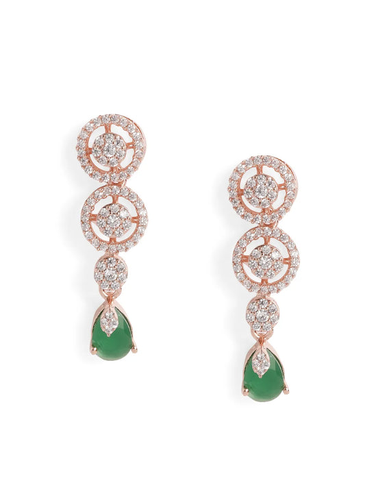 Stunning Crystal Drop Necklace & Earring