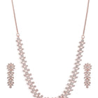 Dazzling Petal Charm Necklace Set  - Rose Gold