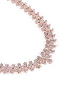 Dazzling Petal Charm Necklace Set  - Rose Gold