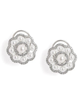 Dazzling Petal Charm Necklace Set  - Silver