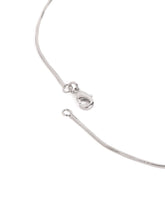 Dazzling Petal Charm Necklace Set  - Silver