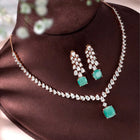 Stone & CZ Necklace – Elegant Sparkle & Style | Peora