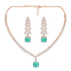 Stone & CZ Necklace – Elegant Sparkle & Style | Peora