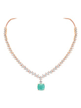 Stone & CZ Necklace – Elegant Sparkle & Style | Peora