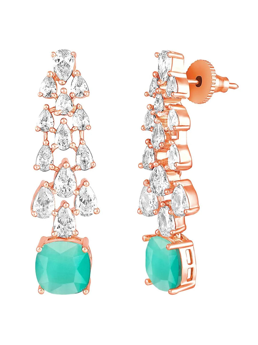 Stone & CZ Necklace – Elegant Sparkle & Style | Peora