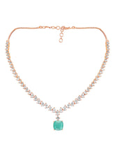 Stone & CZ Necklace – Elegant Sparkle & Style | Peora