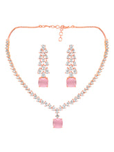 Pretty in Pink CZ Necklace Set