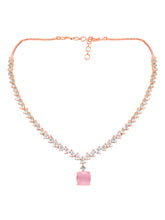 Pretty in Pink CZ Necklace Set