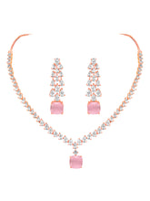 Pretty in Pink CZ Necklace Set