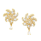 CZ & Crystal Floral Pendant Chain Set