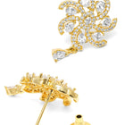 CZ & Crystal Floral Pendant Chain Set