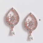 Tear of Grace CZ Pendant & Stud Set - Rose Gold