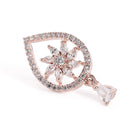 Tear of Grace CZ Pendant & Stud Set - Rose Gold