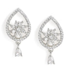Tear of Grace CZ Pendant & Stud Set - Silver