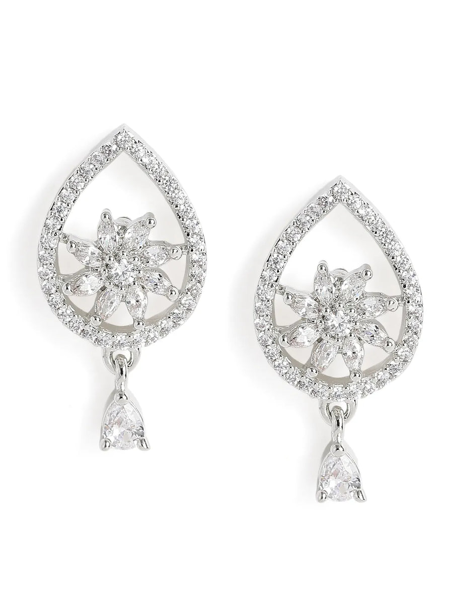 Tear of Grace CZ Pendant & Stud Set