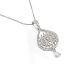 Tear of Grace CZ Pendant & Stud Set - Silver