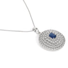 Glamorous Crystals Halo Pendant Set