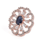 Petal Crystal Pendant & Stud Set - Blue