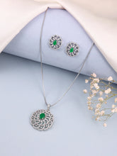 Petal Crystal Pendant & Stud Set