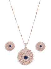 Floral Whirl CZ & Sapphire Jewelry