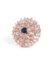 Floral Whirl CZ & Sapphire Jewelry