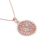 Celestial Glow Faux CZ Pendant Set - Rose Gold