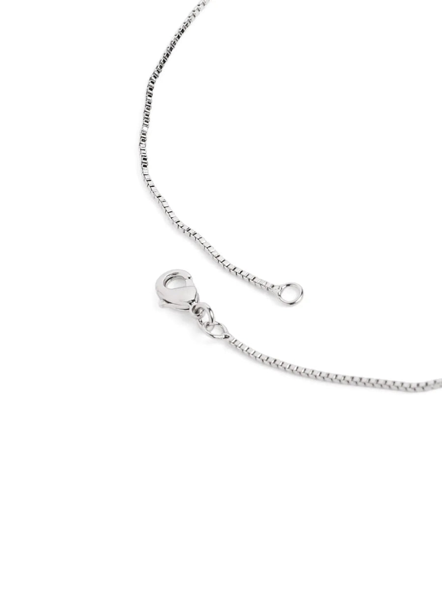 Celestial Glow Faux CZ Pendant Set - Silver