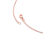 Sparkling Leaf CZ Pendant Set - Rose Gold